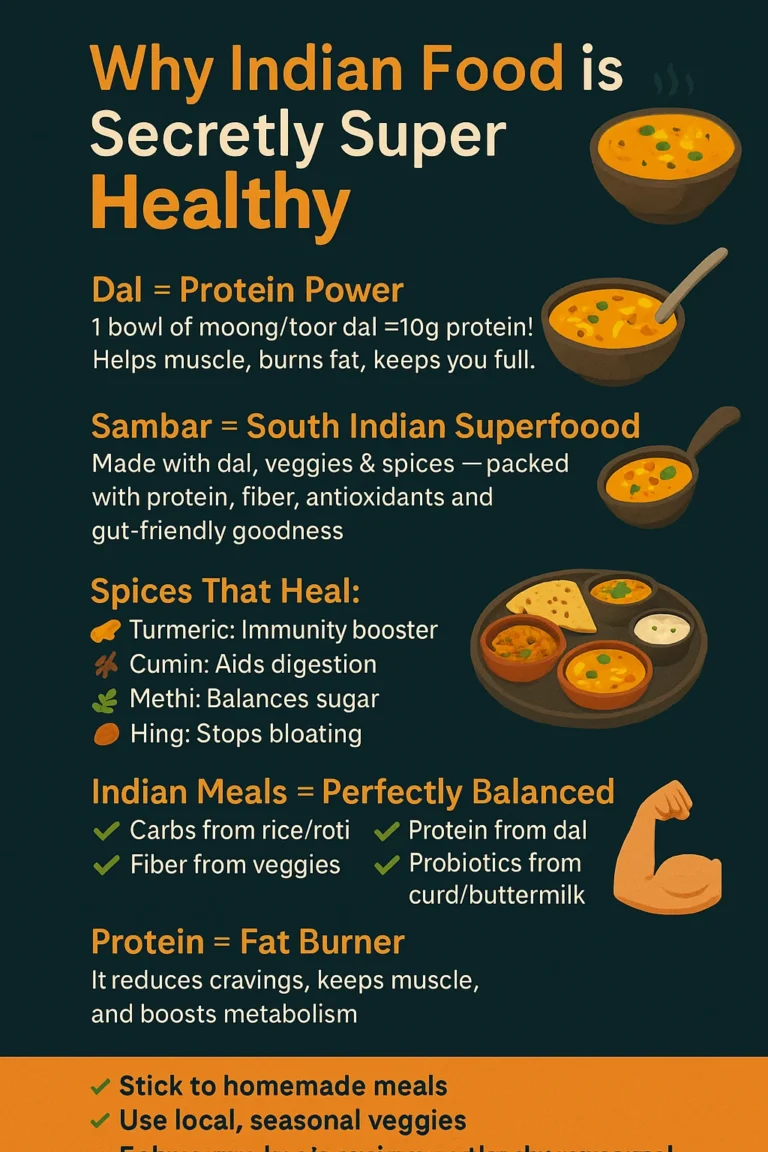 Read more about the article Why Traditional Indian Food Is Naturally Healthy: The Truth About Dal, Sambar & More